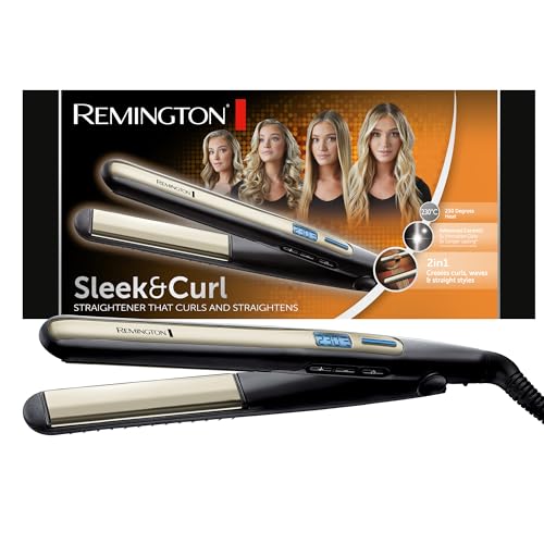 Remington Lisseur Cheveux [2en1: lisse & boucle] Sleek & Cur