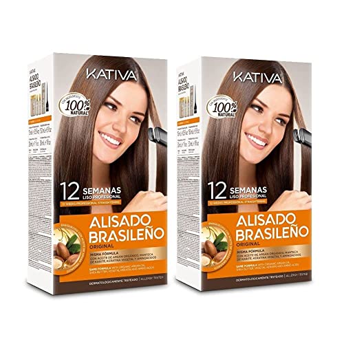 Kativa - Kit de lissage brésilien à la kératine et à lhuile 